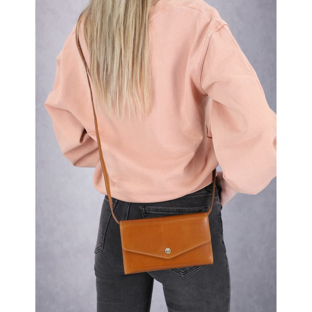 Rfid Leather Crossbody Wallet Phone Bag With Detachable Crossbody :[ - Picture 4 of 4